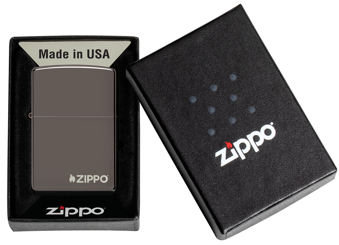 Classic Black Ice® Zippo Logo