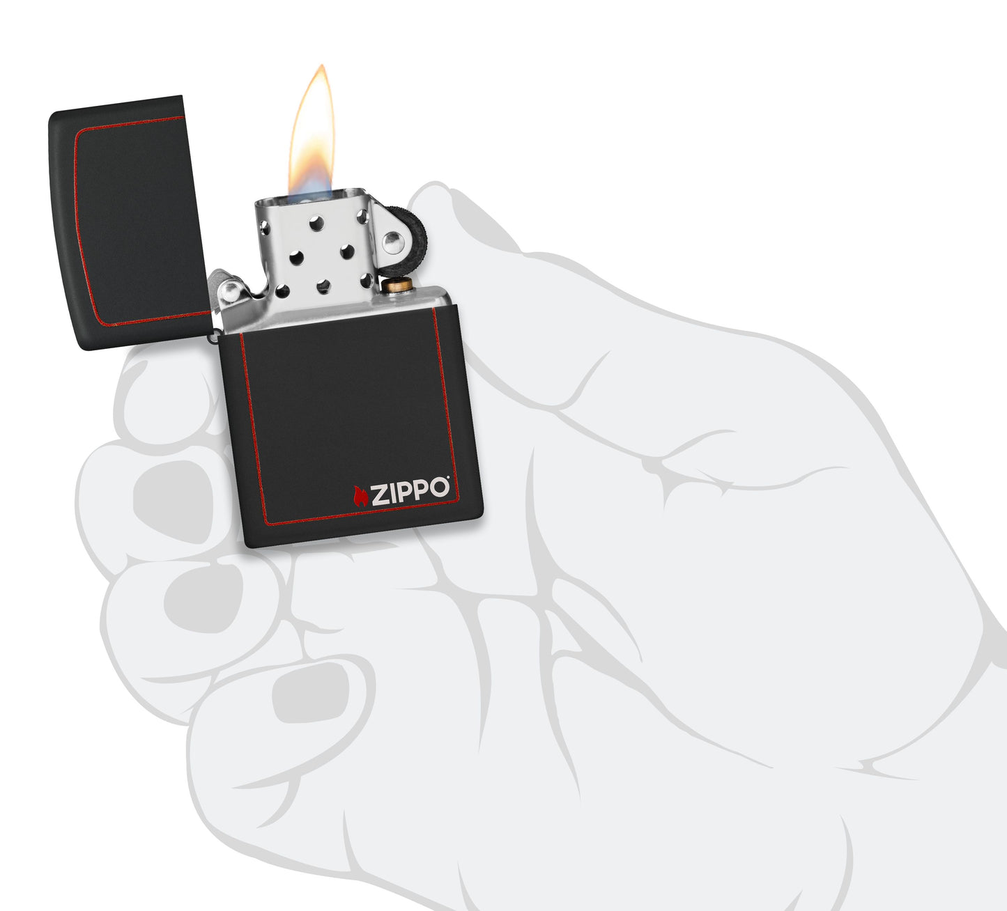 Classic Black and Red Zippo