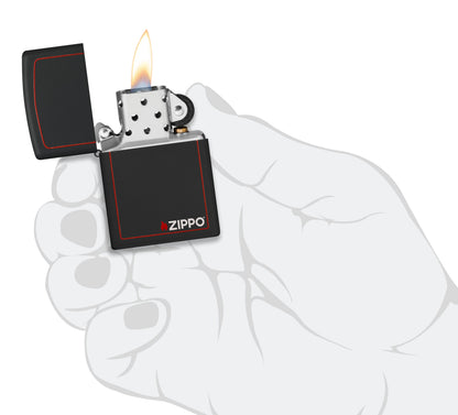 Classic Black and Red Zippo