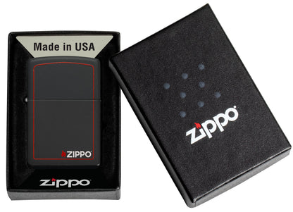 Classic Black and Red Zippo