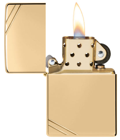 High Polish Brass Vintage with Slashes