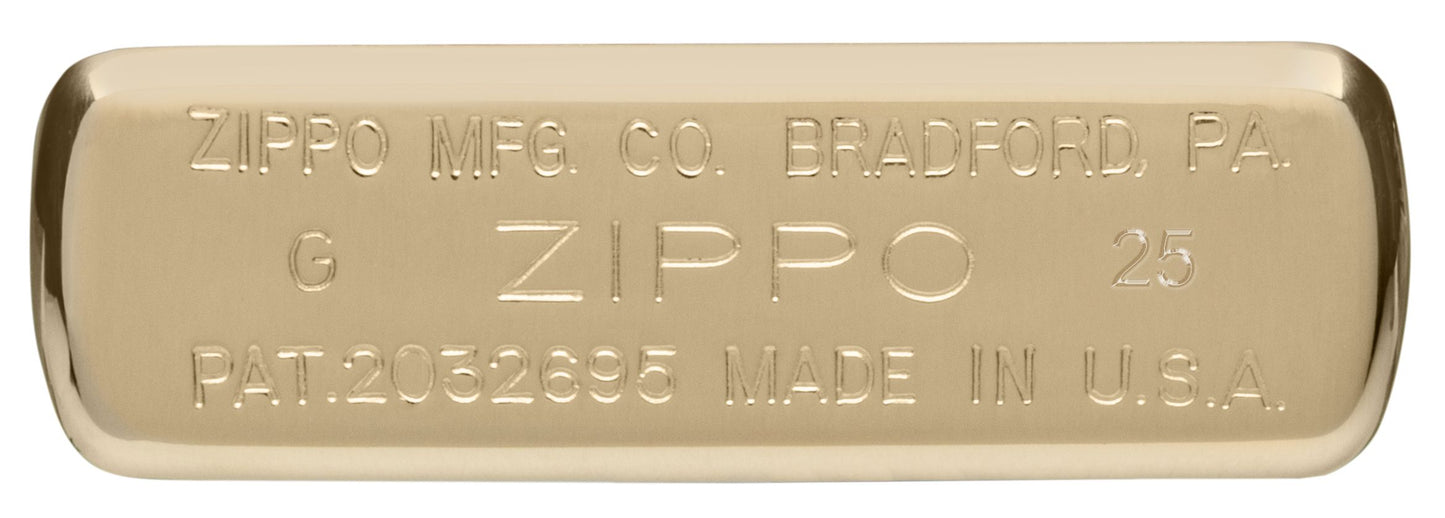 High Polish Brass Vintage with Slashes