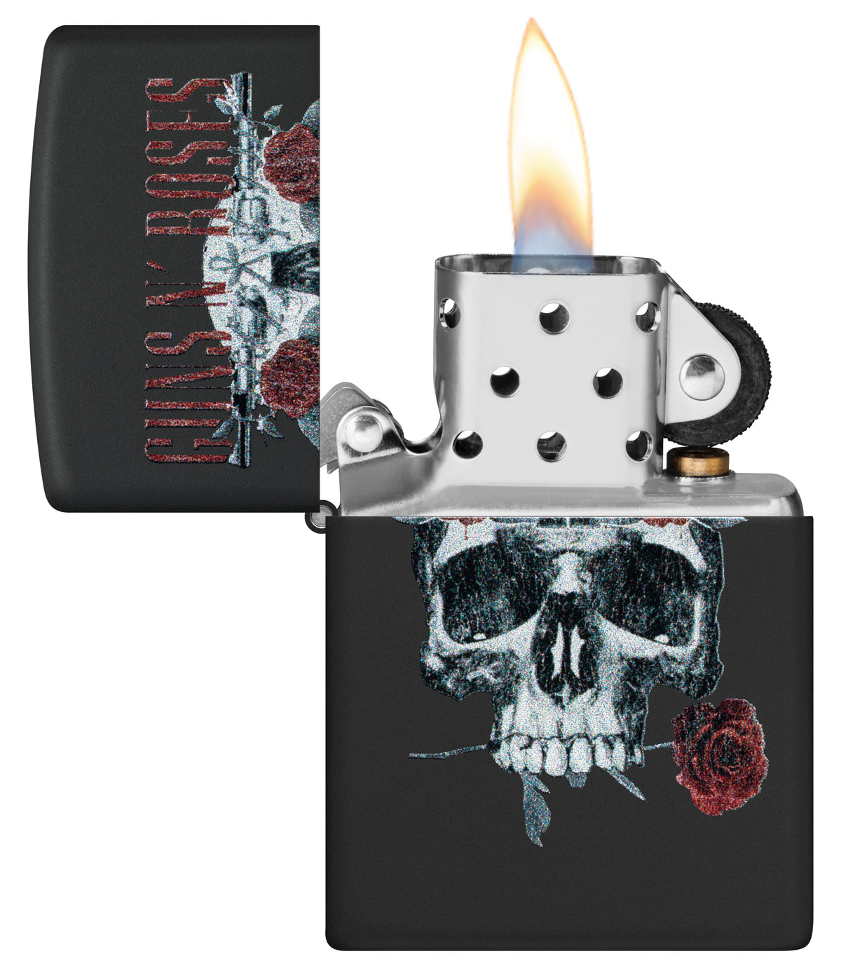 Guns N' Roses Flower Skull Design