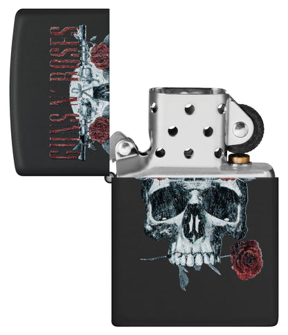 Guns N' Roses Flower Skull Design