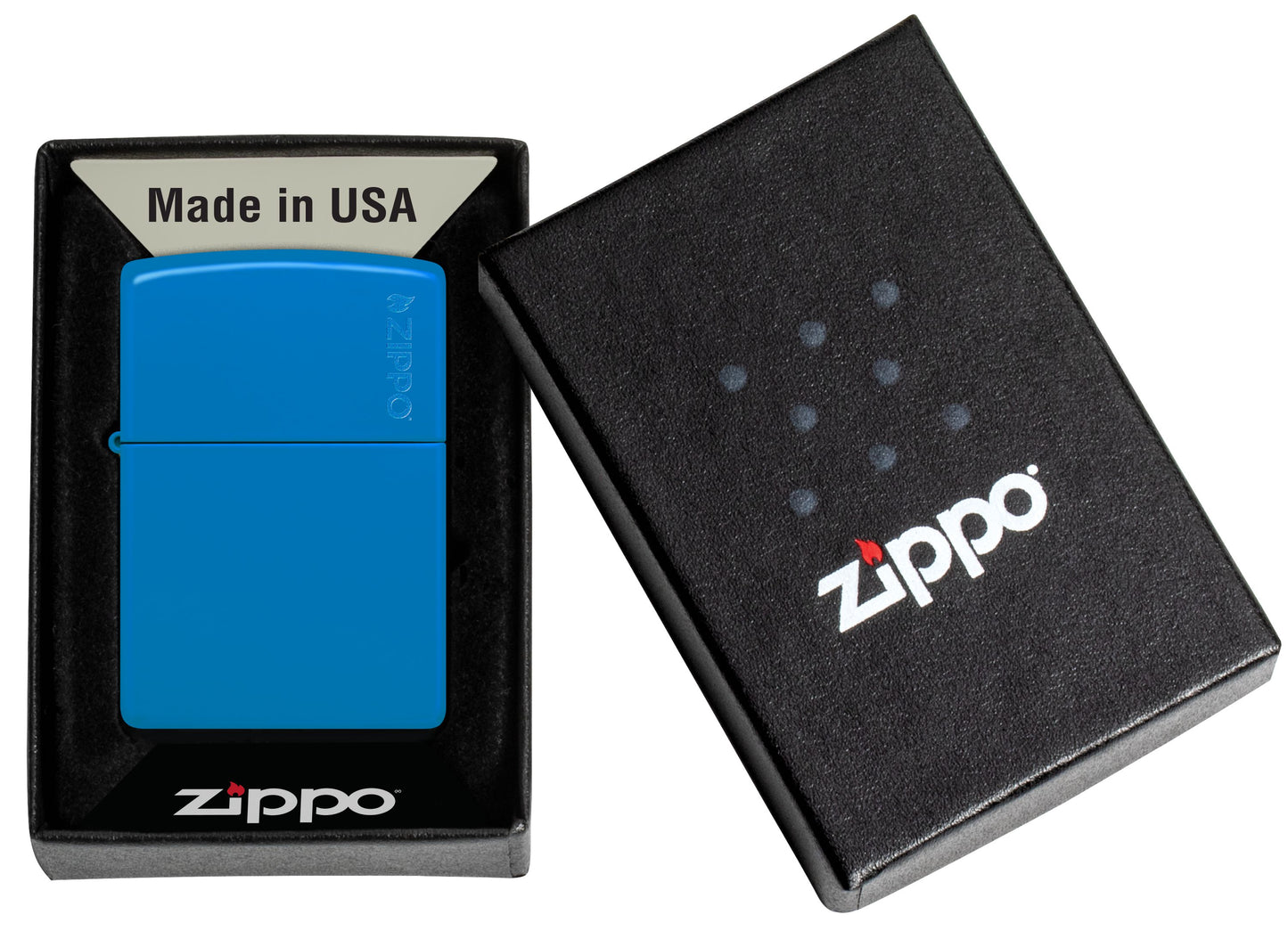 Classic Sky Blue Matte With Zippo Logo