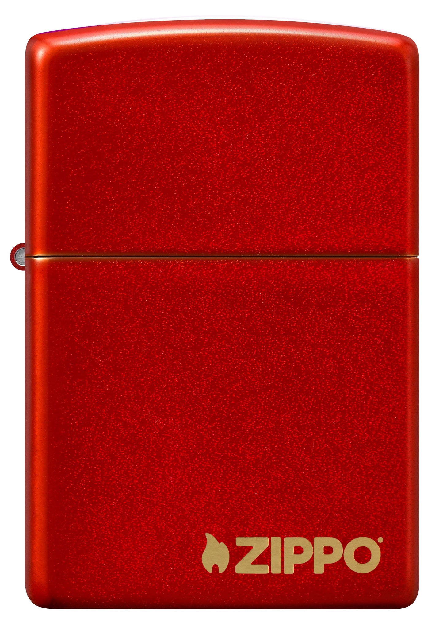 Classic Metallic Red Zippo Logo